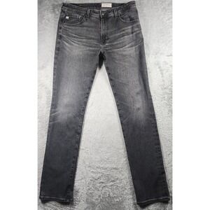 AG Adriano Goldschmied Jeans Mens 34x33 Gray Everett Slim Straight Stretch Faded